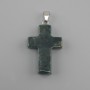 Wisiorek Krzyż z agat mechowy 18×26×34 mm+