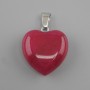 Wisiorek Serce z turmalinem 20×20×28 mm+