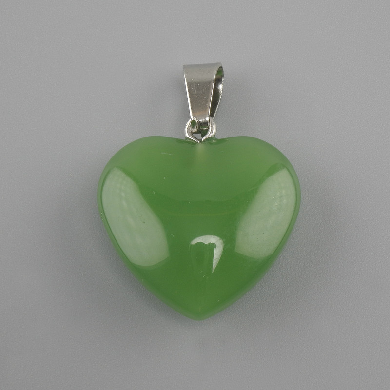 Wisiorek «Serce» z nefrytu 20×20×28mm+