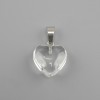 Wisiorek Serce ze szkła 16×16×25 mm+