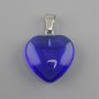 Wisiorek Serce tonowane szkło 20×20×6×30 mm+