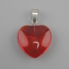 Wisiorek Serce z tonowanego szkła 20×20×6×30 mm+