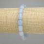 Bransoletka akwamarynu barilo, średnica 10, 5–11×9 mm +-, długość 18 cm +- stretch