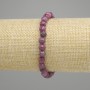 Bransoleta Rubin fasetowana kuleczka, średnica 6 mm, długość 18 cm, elastyczna