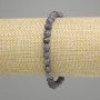 Bransoletka Szafir fasetowany kuleczka, średnica 6mm+-, długość 18cm +- stretch