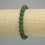 Bransoletka Chryzopraz gładkie kulki, średnica 8mm ±, długość 18cm ±, elastyczna