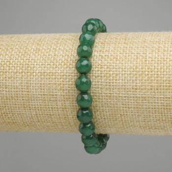 Bransoletka Chrysopraz kulkowana, średnica 8mm +-, długość 18cm +- elastyczna