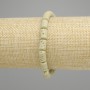Bransoletka Lawowy Cylinder, średnica 10×6mm±, kolor zielony, długość 18cm ± elastyczna
