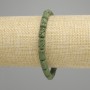 Bransoletka z lawy wulkanicznej, cylindryczne koraliki 10×6 mm, kolor zielony, długość 18 cm, elastyczna
