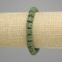Bransoleta lawa cylindryczna, średnica 8x8mm±, kolor zielony, długość 18cm ± elastyczna