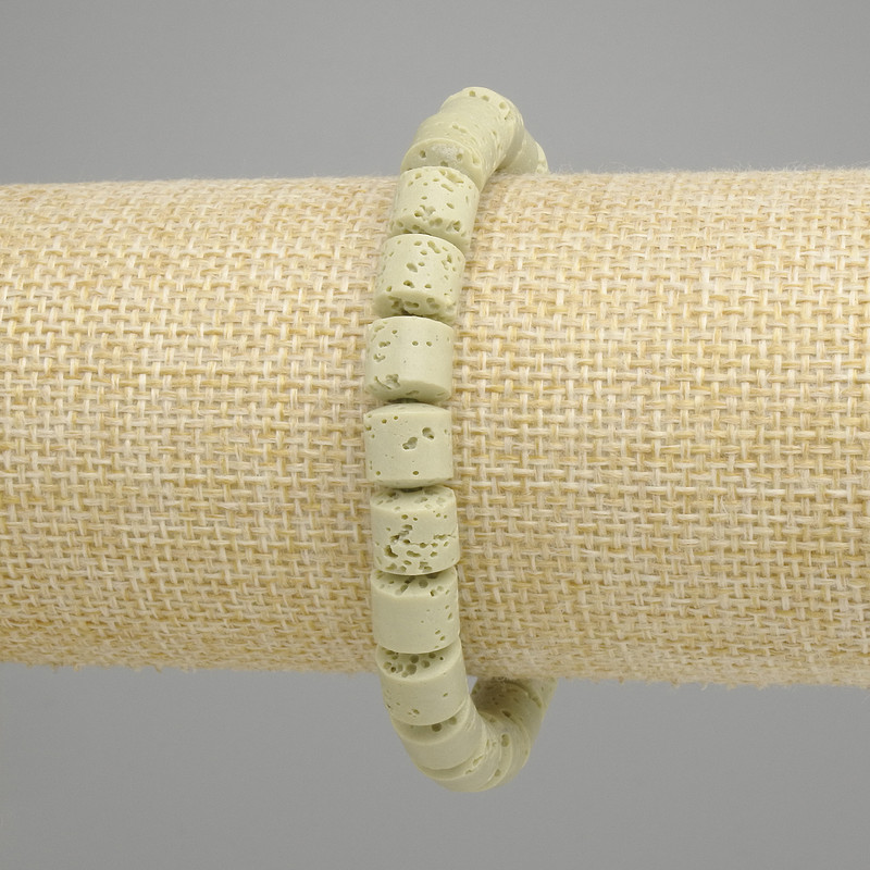 Bransoleta Lawa cylinder, średnica 8×8 mm +-, długość 18 cm +- stretch