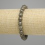 Bransoletka Piryt fasetowanykula, średnica 8 mm, długość 18 cm, elastyczna