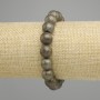 Bransoletka Pyrit kulek gładkich, średnica 10,5 mm, długość 18 cm, elastyczna