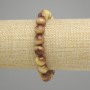 Bransoletka Oko Tygrysie (sztuczny) kule gładkie, średnica 10 mm, długość 18 cm, elastyczna