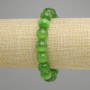 Bransoletka zielone kotowate oko gładkie kulki, średnica 11 mm ±, długość 18 cm ± elastyczna