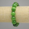 Bransoletka zielone oko kota gładka kulka, średnica 13,5 mm ±, długość 18 cm ± rozciągliwa