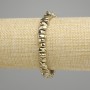 Bransoletka hematyt galıcıtowy satynowy 8-9×3,5-4mm+- kolor złoty, długość 18 cm +- elastyczna