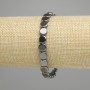 Bransoletka hematyt moneta 8mm, elastyczna, długość 18 cm