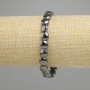 BRANSLET hematyt monetka 8mm+-, długość 18 cm +- stretch