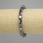 Bransoletka Hematyt fasetowany 8×7 mm ±, długość 18 cm ±, stretch