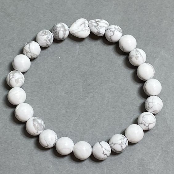 Bransoletka kahelong kulka 8mm+- serce 10mm+-, długość 18cm +- stretch