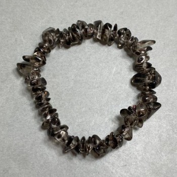 Bransoleta Rhodolit drobina 6-14×4-5 mm, długość 18 cm, elastyczna
