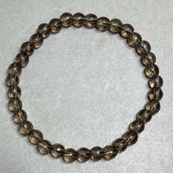 Bransoletka rohowtropaz krojone kulki 6 mm +-, długość 18 cm +- stretch