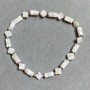 Bransoletka Perłowy Jaspis w formie rdzeni 4×2mm+- koniczyna 6mm+-, długość 18cm +- stretch