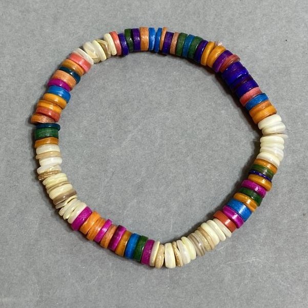 Bransoletka Skafarka rondel 6×2 mm, długość 18 cm ±, stretch