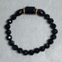 Bransoletka Agat cylindryczny 14x10mm + kulka fasetowa 7,5mm +-, długość 18cm +- elastyczna