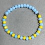 Bransoletka Kryształ czeski szlifowany rondel 6x5mm+-, długość 18cm +- guma