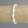 Bransoletka z masy perłowej ziarno, średnica 15×6 mm ±, długość 18 cm ±, stretch