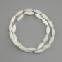 BISZYNY (perła) perłowiec ziarnko, średnica 15×6 mm ±, długość 39 cm ± na żyłce
