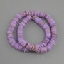 Muszlowe koraliki skafaraka rondel, średnica 10x1, 5-2 mm+- , długość 36 cm+- na żyłce