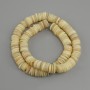 Muszlowe koraliki z kauri/skaafaraki rondel, średnica 10x1, 5-2 mm+-, długość 39 cm+- na żyłce