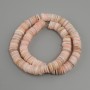 Muszlowe koraliki Skafaraka rondel 10x1 mm, sznur