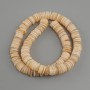 Muszlowe koraliki z Szaffakarki, ronnedel, średnica 10×1, 5–2 mm ±, długość 37 cm ± na żyłce