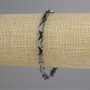 Bransoletka z hematytu księżyc 8x4 mm+-, długość 18 cm+- stretch