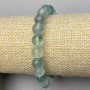 Bransoletka Fluoryt gładka kulka 8 mm+- ze wstawkami, długość 18 cm+- typu strecz