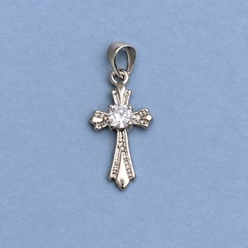 Wisiorek - zawieszka Krzyż 20x10 mm +-, długość 25 mm +/-