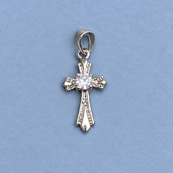 Wisiorek - zawieszka Krzyż 20x10 mm +-, długość 25 mm +/-