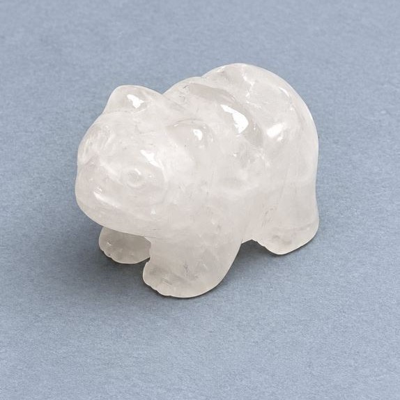 Figurka dekoracyjna Panda Górski kryształ naturalny kamień 40x25x22 mm+