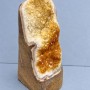 Naturalny kamień ozdobny druza cytrynu, wymiary ~144x74x62 mm±, waga ~867 g