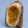 Suwenirny naturalny kamień druza cytrynu, wymiary ~110x82x52 mm+- ~waga 700 gr
