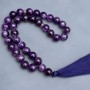 Różaniec z amethystu 33 koraliki, średnica 10,5 mm