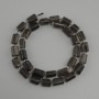 Koraliki z rauchtopazu łupka, średnica 11-12x6-8 mm ± koralik 3 mm ±, długość 39 cm ±