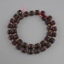 Koraliki granat fasetowany sześcian, średnica 8×8 mm± koralik 3 mm±, długość 37 cm±