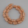Koraliki Selenit, fasetowany walec, średnica 15x9 mm ± koralik 3 mm ±, długość 41 cm ±