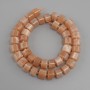 Koraliki selenitowe rondenel, średnica 11x7 mm +- koralik 3 mm +- , długość 38 cm +-