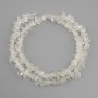 Koraliki adular krekra, średnica 7-9x2-5 mm+-, długość 40 cm+-